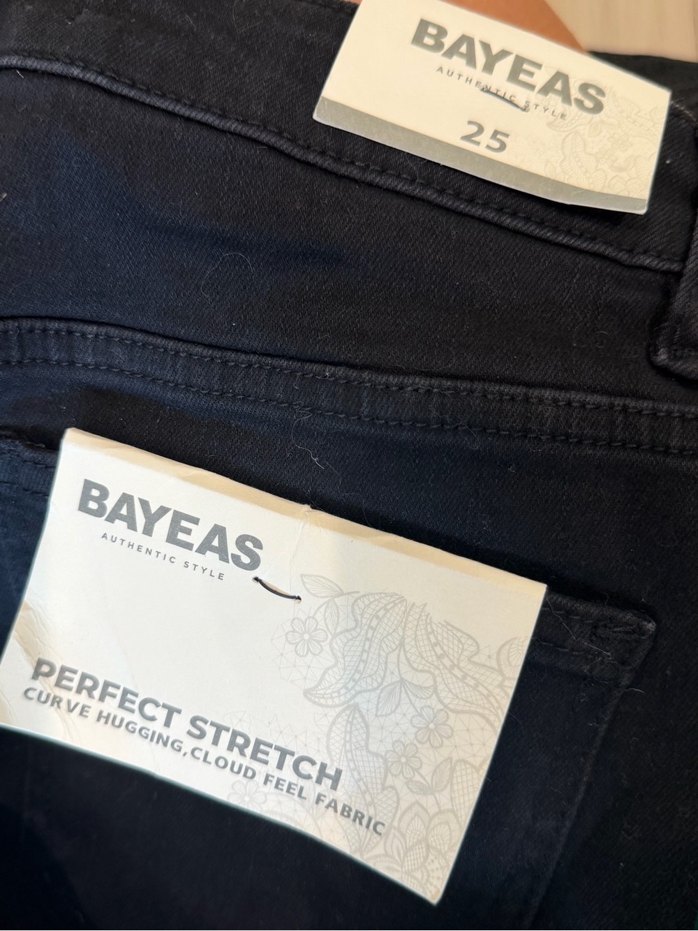 Bayeas Black Crochet Lace Palazzo Pants - Picture 2 of 3